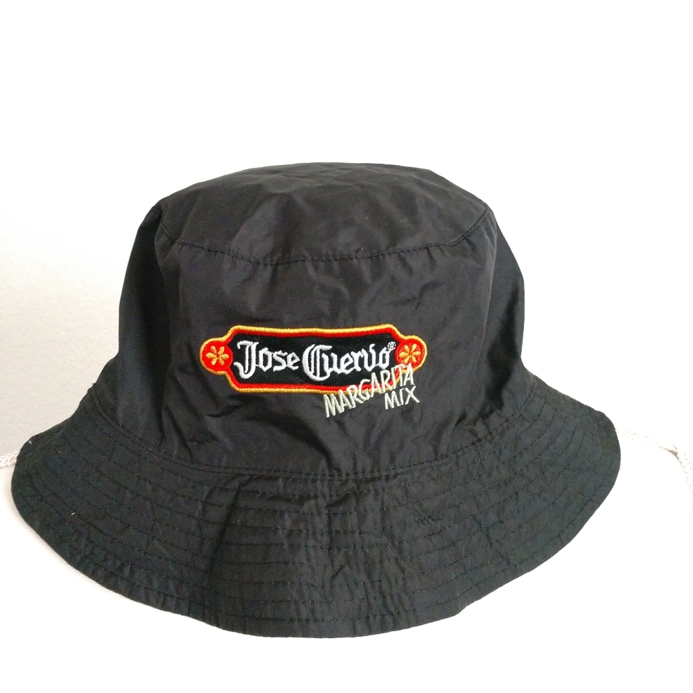 Jose Cuervo Margarita Mix Bucket Hat Sun Hat Reversible Beige Black Adult OS